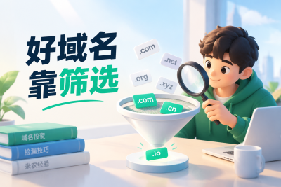 好域名不是抢来的，是筛出来的