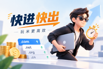 玩域名，赚快钱靠的不是眼光