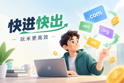 玩域名，赚的是周转不是执念